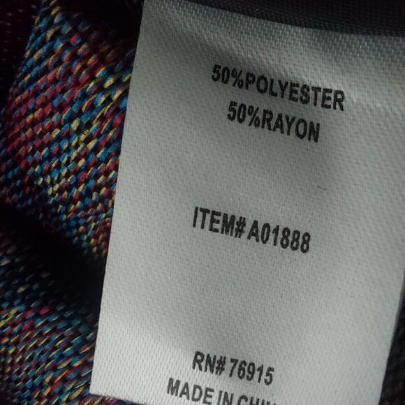 TOG Shop Blazer Petite Large Jacquard Floral Tapestry Jacket Black Colorful - Picture 10 of 12